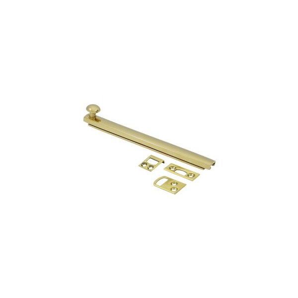 Concealed Screw Surface Bolt Window Latch Polished Brass, 10PK